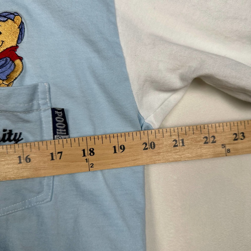 Vintage Winnie the Pooh Sz XL Embroidered Pocket Baseball Varsity Team Jersey‎ - Picture 4 of 6